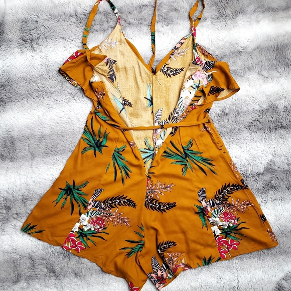 Floral summer jumpsuit , rompers, one-piece - Picture 3 of 5